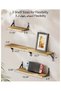 Anmi 4-Piece Home Decor Shelf Set, Wall-mounted Wood Floating Shelves for Bedroom, Bathroom, Living - 3