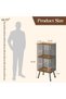 Forthcan 3-Tier Record Player Stand, Turntable Stand with Storage up to 200 Albums, Corner Vinyl Rec - 2
