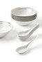 Noon East 56 Piece Porcelain Dinner Set - Dishes, Plates - Dinner Plate, Side Plate, Bowl, Cups, Ser - 4