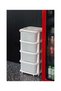 Noon East 4-Layer Drawers Plastic Storage Organizer With Wheels,Solution For Everyday Living, Easy A - 4