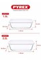 Daily 2-Piece Rectangular Roaster Set with Lids, 2.2L and 1.3L Borosilicate Glass Baking Dishe - 2
