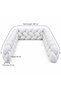 Knotted Braided Crib Bumper -White- 280 cm - 5