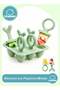 YEADMAL Silicone Baby Popsicle Molds for Toddlers Kids, 6-Cavity Mini Ice Pop Mold with Textured Tee