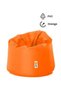 Cozy PVC Bean Bag Orange 80x50cm