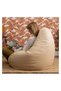 Comfy Pvc Beige Large Classic Bean Bag With Bouncy Beans Filling - 2