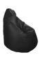 Luxe Bean Bag Black 80x50cm - 2