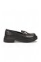 Buckle-Strapped Stylish Comfortable Lightweight Black Women's Classic Casual Shoes Loafer 1805 Z - 2