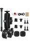 WALALLA Motorcycle Action Camera Mount Kit, Bike Handlebar Clamp Mounts, Adjustable Invisible Selfie