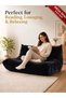 Bean Bag Chair for Adults, Lazy Floor Sofa Couch - Adult Size with Soft Waterproof Fabric for Living