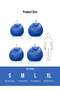 American Linen PVC Bean Bag Filled Multi Purpose Faux Leather Bean Bag Blue - 4
