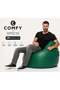 Comfy Classic Pvc Large Adult Bean Bag Dark Green With Bouncy Beans Filling