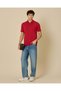 Men Red Basic Polo Shirt - 5