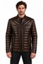Tan Leather Men's Leather Coat - 3