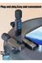 DUNELIFE Professional Wireless Lavalier Microphone for iPhone , iPad, Android - 2-Pack with USB-C In - 5