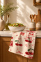 Sweet Cherries Decorative Kitchen Towel 35X50 cm Digital Printed Cotton Hand Drying Cloth - 3