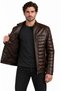 Tan Leather Men's Leather Coat - 2