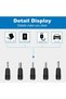 OSHIMA DC Charger, Dc Charger Cable, DC Power Cable with 5 Connectors for Laptop Cooling Pads, Bluet - 3