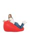 Comfy Classic Pvc Leather Red Bean Bag With Bouncy Beans Filling -Large - 3
