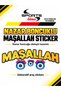 Sassy Yellow Ribbon Design Car Window Sticker