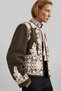 Hakim Collar Embroidered Gabardine Jacket
