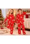 Boys and Girls Seasonal Long-Sleeved Christmas Pajamas Set with Inner Lining - 2