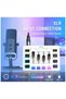 Audio Mixer, Gaming Streaming PC Mixer with Slider Fader, XLR Microphone Interface, Monitorin - 2