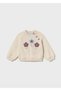 Baby Girl 3-Piece Hooded Vest Tracksuit Set Cream 2837 - 2