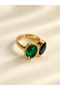 Special Series Purple Green Stone Ring - 2
