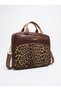 New Product, 15.6-16 Inch Laptop Bag, Shoulder Strap, Leopard Leather Pattern, Pocket Detail, Zipper Closure, Special Impact and Liquid Protection, Tan - 4