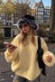 Women's Black Plush Ushanka Hat Fur-Looking Soft Furry Winter Russian Ushanka - 3