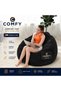 Comfy Classic Velvet Black Large Plush Bean Bag