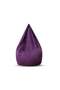 Comfy Classic Large Soft & Fluffy Purple Velvet Bean Bag With Bouncy Beans Filling - 2