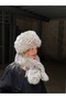 Double Plush Hat-Scarf Set - 2