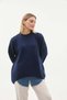 Women's Casual Knitted Crew Neck Oversize Sweater - 4