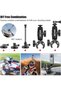WALALLA Motorcycle Action Camera Mount Kit, Bike Handlebar Clamp Mounts, Adjustable Invisible Selfie - 4