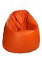 PVC Leather Bean Bag Orange 80x80x50cm