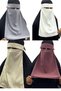 4 Pieces Hijab Medina Silk Eye Cover Niqab