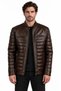 Tan Leather Men's Leather Coat