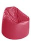 Luxe Leather Bean Bag Pink 80x50cm