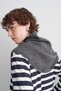 Knitwear Plain Shawl Gray - 4