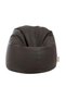 Leather Bean Bag Brown 80x50cm