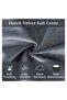 COMFY CLASSIC ADULT SOFT VELVET BEAN BAG GREY WITH VIRGIN BEANS FILLING - 4