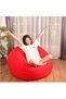 COMFY CLASSIC ADULT PVC LEATHER BEAN BAG RED WITH VIRGIN BEANS FILLING
