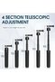MT-74 Extendtable Selfie Stick Tripod, Go Quick II 20.7in Action Camera Tripod Stand Hand Str - 4