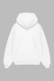 Not Tomorrow Now Printed White Oversize Unisex Hoodie - 2