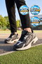 Lace-Up Lightweight Comfortable Black Unisex Walking and Sports Shoes Sneaker Terra g - 3