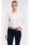 Women's White Long Sleeve Slim Shirt.