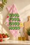 Good Food Good Mood Cotton Kitchen Towel 35X50 cm Digital Printed Drying Cloth - 5