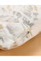 Ivory And Gold Abstract Floral Jacquard Cushion 45x45cm - 5