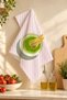 Matcha, Matcha Patterned Decorative Kitchen Towel 35X50 cm Digital Printed Cotton Hand Drying Cloth - 5